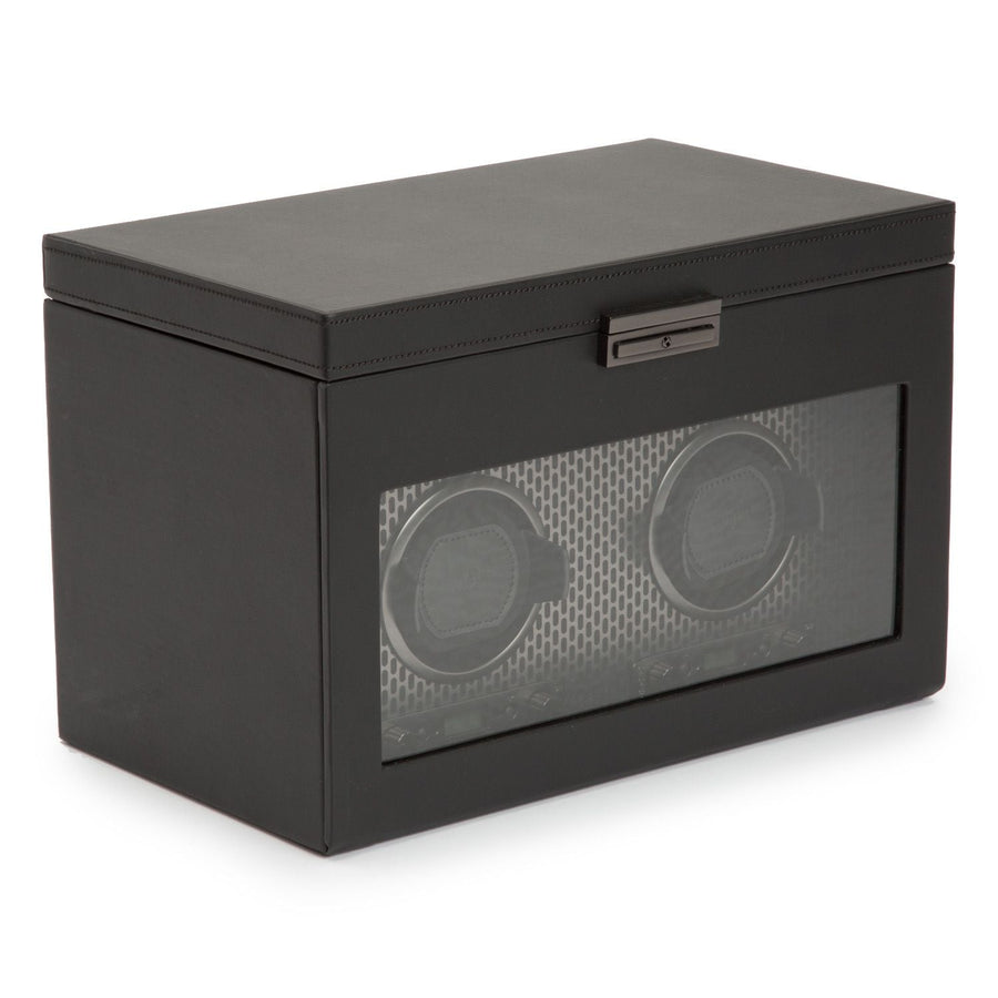 Wolf Axis Double Watch Winder with Storage - 469303