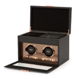 Wolf Axis Double Watch Winder with Storage -