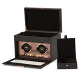 Wolf Axis Double Watch Winder with Storage -
