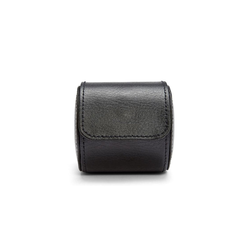 Buckled Jewelry Roll - Full Grain Leather - Black Onyx (Black)