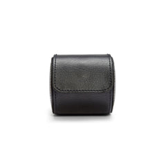 Wolf 529080 Blake Narrow Single Watch Roll in Black Leather Black