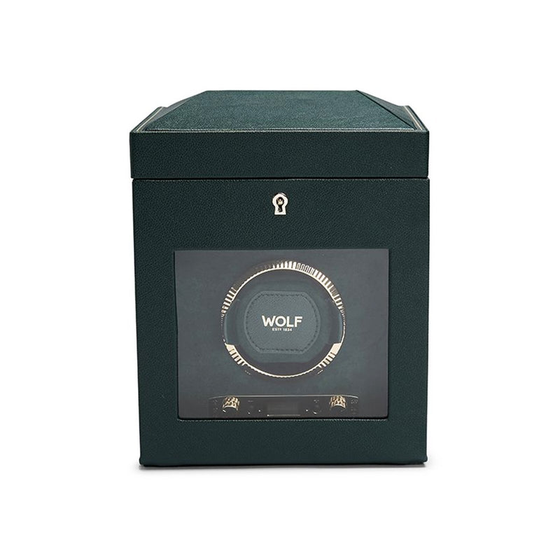 Wolf British Racing Green Single Watch Winder-Wolf British Racing Green Single Watch Winder - 792141