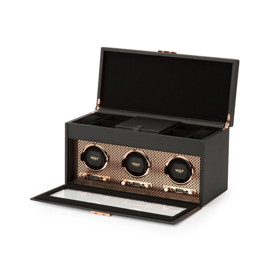 Wolf Copper Triple Winding Box -