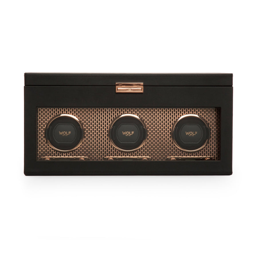 Wolf Copper Triple Winding Box -