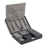 Wolf Heritage 4 Piece Watch Box with Valet-Wolf Heritage 4 Piece Watch Box with Valet -