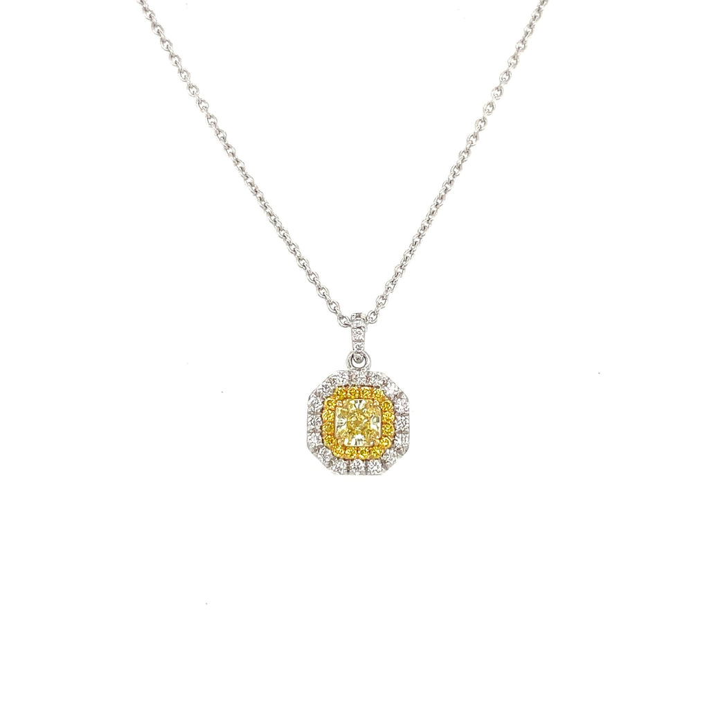 Yellow Diamond Necklace - DNUJD00430