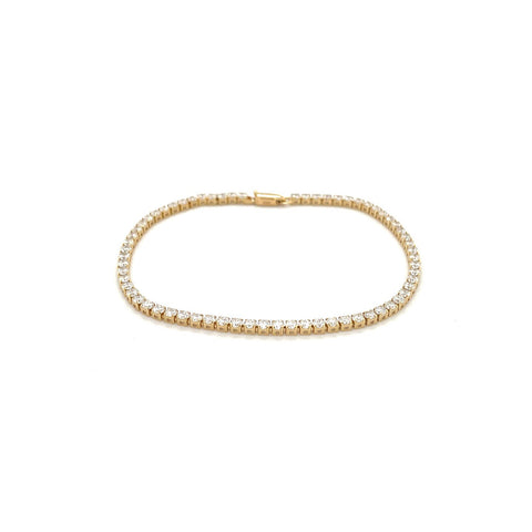 Yellow Gold Diamond Line Bracelet - DBEDW00612