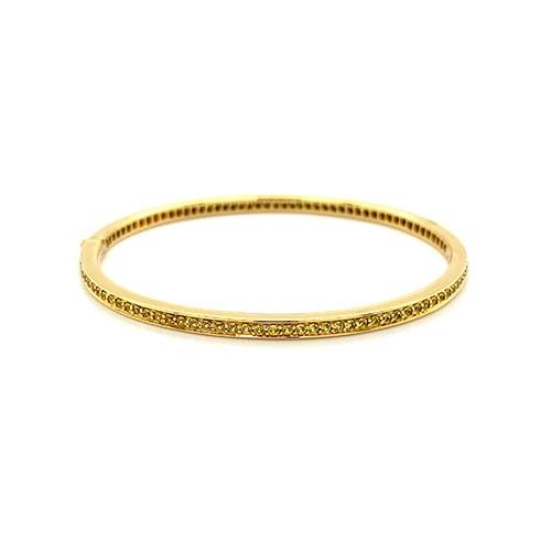 Yellow Sapphire Bangle-Yellow Sapphire Bangle -
