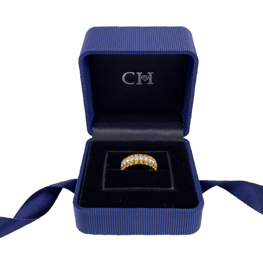 Yellow Sapphire Diamond Ring - SRTIJ02053
