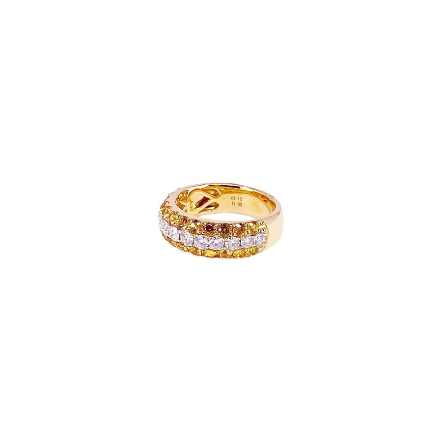 Yellow Sapphire Diamond Ring - SRTIJ02053
