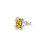 Yellow Sapphire Diamond Ring - SRTIJ02197