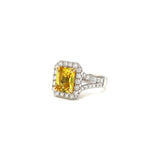 Yellow Sapphire Diamond Ring - SRTIJ02204