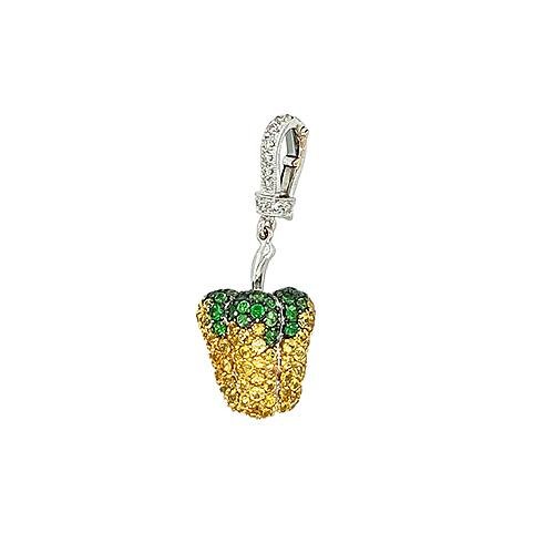Yellow Sapphire Pepper Charm -