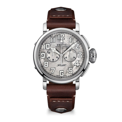 Zenith Pilot Type 20 Chronograph Silver-Zenith Pilot Type 20 Chronograph Silver - 05.2430.4069/17.I011